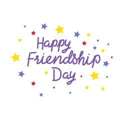 happy friends day starry