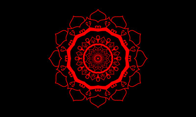 Mandala pattern Coloring book Art wallpaper design, tile pattern, greeting card, sticker, lace and tattoo. decoration for interior design. Vector ethnic oriental circle ornament. white background