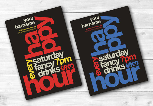 Bold Typography Style Poster Layout