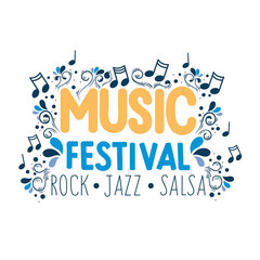 music festival lettering template