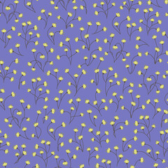 Seamless feedsack pattern in small flowers. Print for textile, fabric, covers, wallpapers, print, gift wrap, decoupage, scrapbooking, quilting. For fashion fabric. Retro stylization.