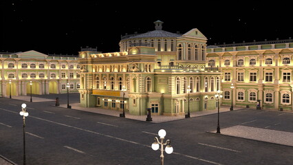 Obraz premium 市街地の風景