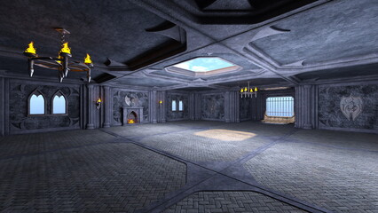 Fototapeta premium 宮殿の大広間