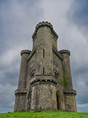 a magnificent Welsh Neo-Gothic folly stone tower built early 19th century