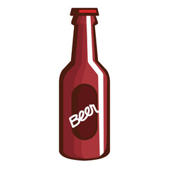 red beer bottle drink