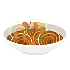 yakisoba japanese food