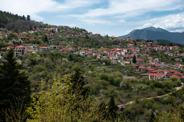 Fototapeta na wymiar Ano chora village in Greece