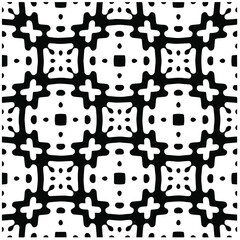 Abstract background with black and white pattern. Unique geometric vector swatch. Perfect for site backdrop, wrapping paper, wallpaper, textile and surface design. 