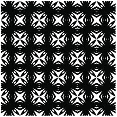 Abstract background with black and white pattern. Unique geometric vector swatch. Perfect for site backdrop, wrapping paper, wallpaper, textile and surface design. 