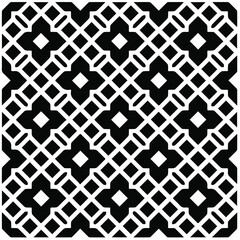 Abstract background with black and white pattern. Unique geometric vector swatch. Perfect for site backdrop, wrapping paper, wallpaper, textile and surface design. 