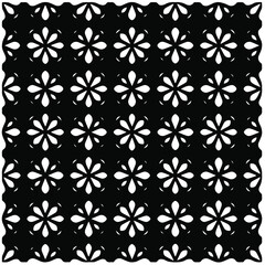 Abstract background with black and white pattern. Unique geometric vector swatch. Perfect for site backdrop, wrapping paper, wallpaper, textile and surface design. 