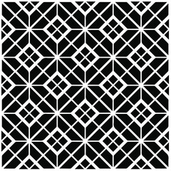 Abstract background with black and white pattern. Unique geometric vector swatch. Perfect for site backdrop, wrapping paper, wallpaper, textile and surface design. 