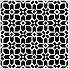 Abstract background with black and white pattern. Unique geometric vector swatch. Perfect for site backdrop, wrapping paper, wallpaper, textile and surface design. 