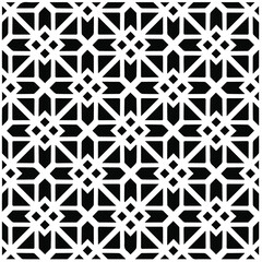Abstract background with black and white pattern. Unique geometric vector swatch. Perfect for site backdrop, wrapping paper, wallpaper, textile and surface design. 