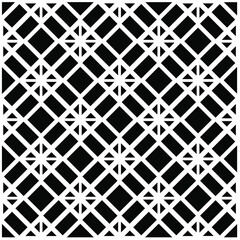 Abstract background with black and white pattern. Unique geometric vector swatch. Perfect for site backdrop, wrapping paper, wallpaper, textile and surface design. 