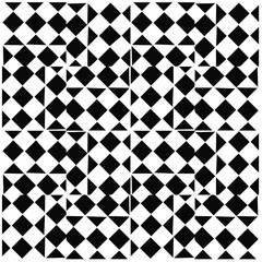 Abstract background with black and white pattern. Unique geometric vector swatch. Perfect for site backdrop, wrapping paper, wallpaper, textile and surface design. 