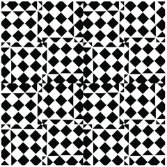 Abstract background with black and white pattern. Unique geometric vector swatch. Perfect for site backdrop, wrapping paper, wallpaper, textile and surface design. 