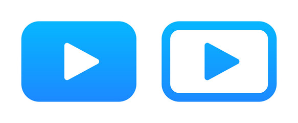 Video button play icon vector illustration