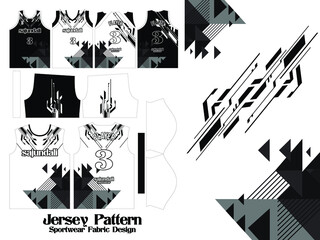 Black Techno Style Jersey pattern textile for Sport t-shirt, Basketball, Soccer, Football, E-sport, badminton, futsal background