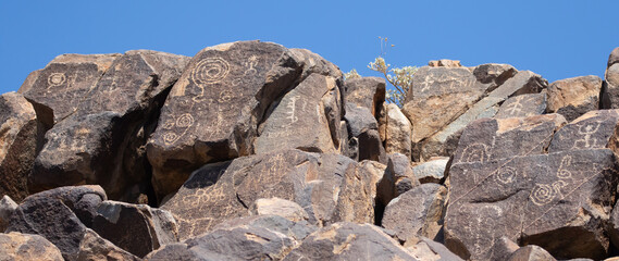 Hohokam Petroglyph in Arizona Deset