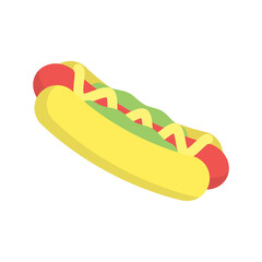 Hot Dog icon design template vector illustration