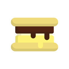 Ice Cream Sandwich icon design template vector illustration