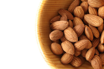 美味しそうなアーモンドとコピースペース