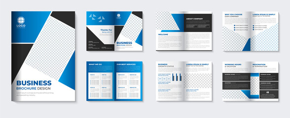 Minimal Corporate brochure template layout and booklet company profile cover page design with  online catalogue for business agency
