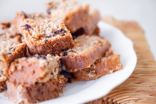 Sweetbread Cake Fruitcake Traditional Caribbean Desert Trinidad And Tobago Food