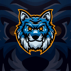 Cat masscot logo illustration premium vector