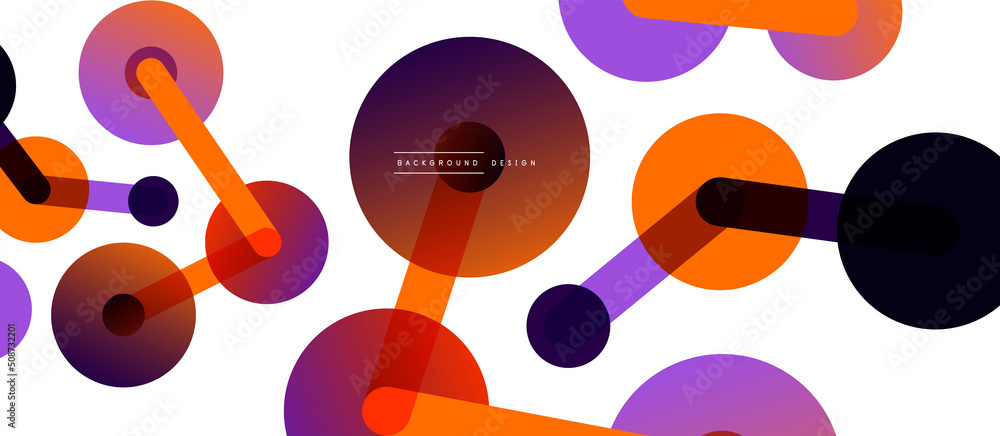 Poster network concept abstract background. dots connection. big data idea. business template for wallpaper