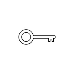 Key Thin Line Icon Vector Illustration Logo Template. Suitable For Many Purposes.