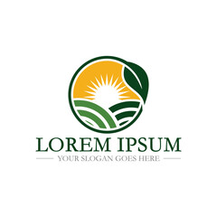 farm logo , agriculture logo vector