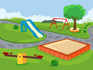 Children park illustration