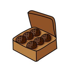 Chocolate box clipart