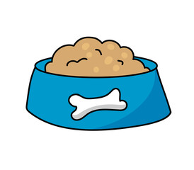 Dog bowl clipart