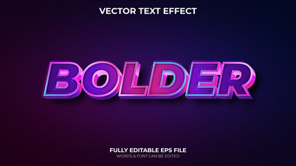 Modern Editable 3d Text Effect Modern Color Editable fonts vector files