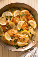 Lemon Chicken Piccata with Capers and White Wine
