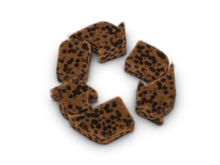 Fur recycle symbol