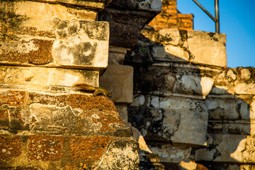 Wat Ratchaburana ruin temple in Ayutthaya Historical Park, Thailand
