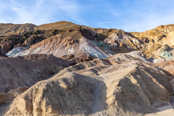 scenic landscape at Artist's palette in the death valley