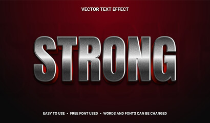 Strong Editable Vector Text Effect