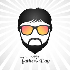 Happy fathers day beautiful face card background