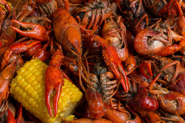 Spicy Louisiana Boiled Crawfish