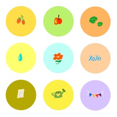 a summer set of stickers for your daily planner