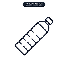 Water bottle icon symbol template for graphic and web design collection logo vector illustration