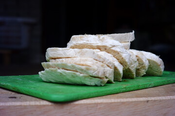 This food from Indonesia which is commonly called TEMPE GEMBOS is one of the traditional foods which is the result of fermentation of tofu dregs by molds.