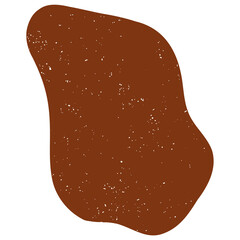 Hand drawn abstract organic shape with grainy texture. Abstract blob organic shape. Creative contemporary aesthetic abstract doodle elements vector illustration.