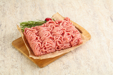 Raw beef minced meat for cooking