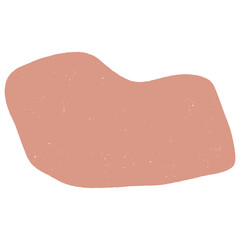 Hand drawn abstract organic shape with grainy texture. Abstract blob organic shape. Creative contemporary aesthetic abstract doodle elements vector illustration.